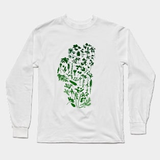 Lake Tahoe Plants Dark Green Long Sleeve T-Shirt